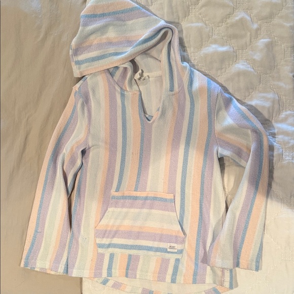 ROXY Striped Pastel Hoodie - Picture 1 of 7
